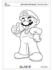Mario And Sonic boyama sayfaları